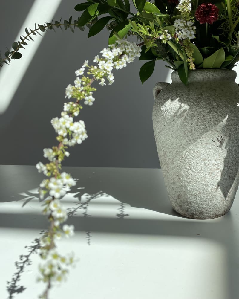 stone vase