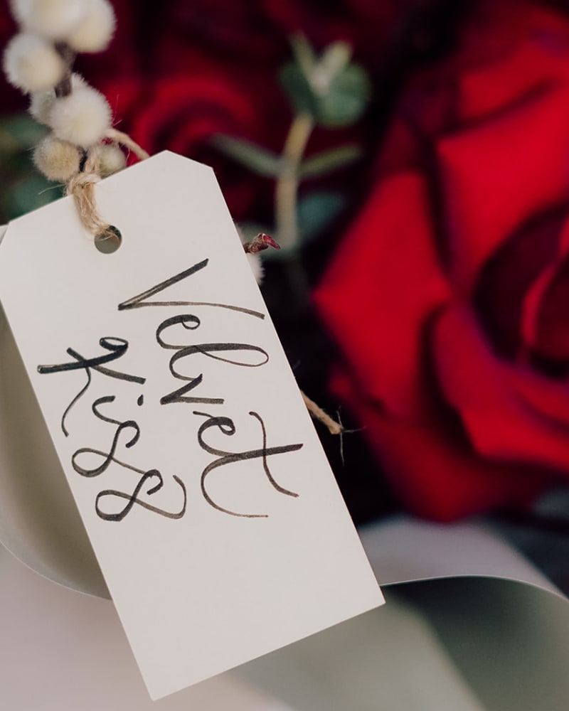 Velvet Kiss: 12 Long-Stem Red Roses