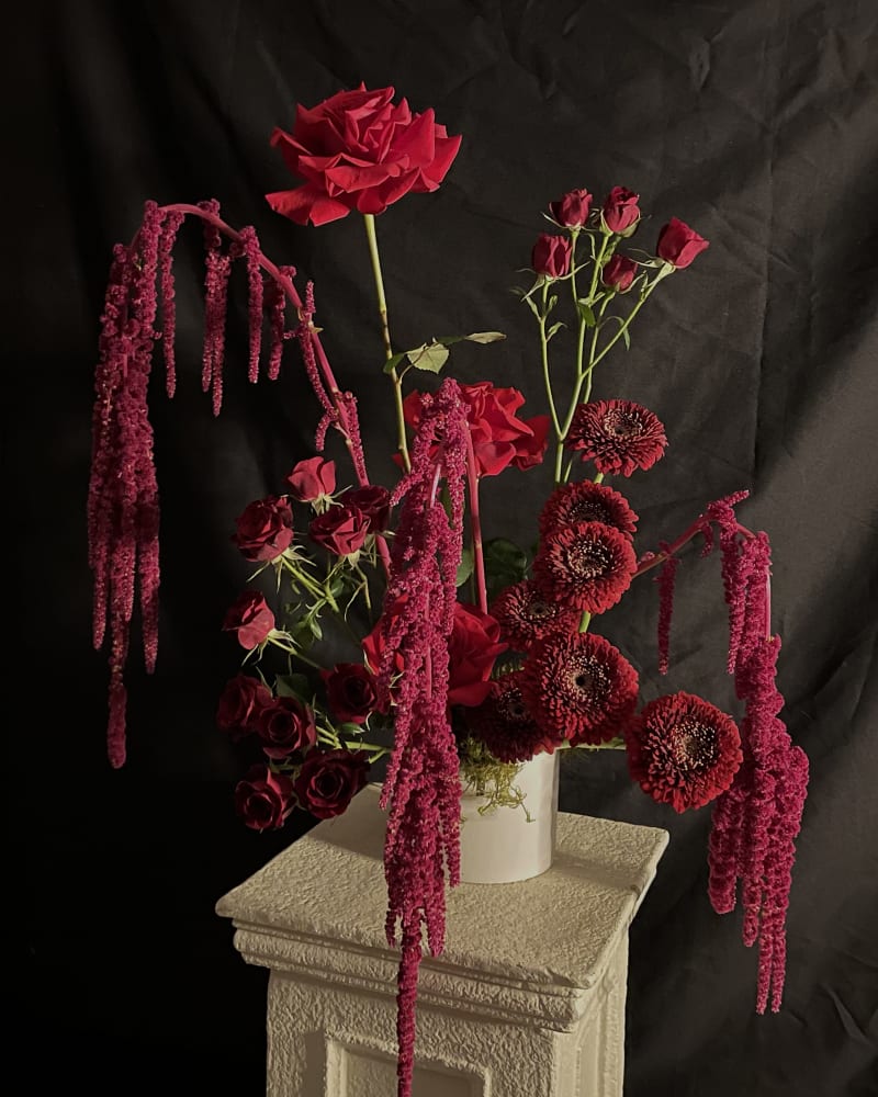 red flowers 