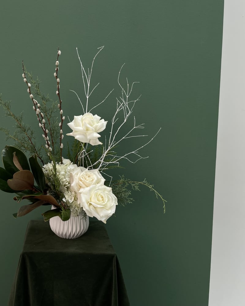 white roses