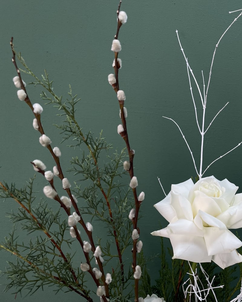 white roses