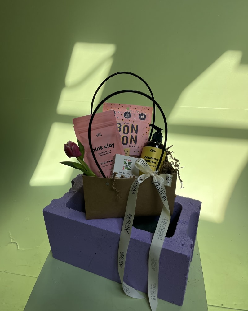 self care box with candy