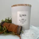 Lumos Poet candle with leather and sage