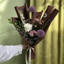Hues of purple with white 