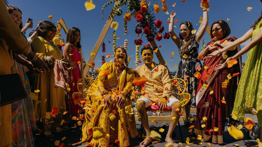 Puja and Haldi Indian Wedding