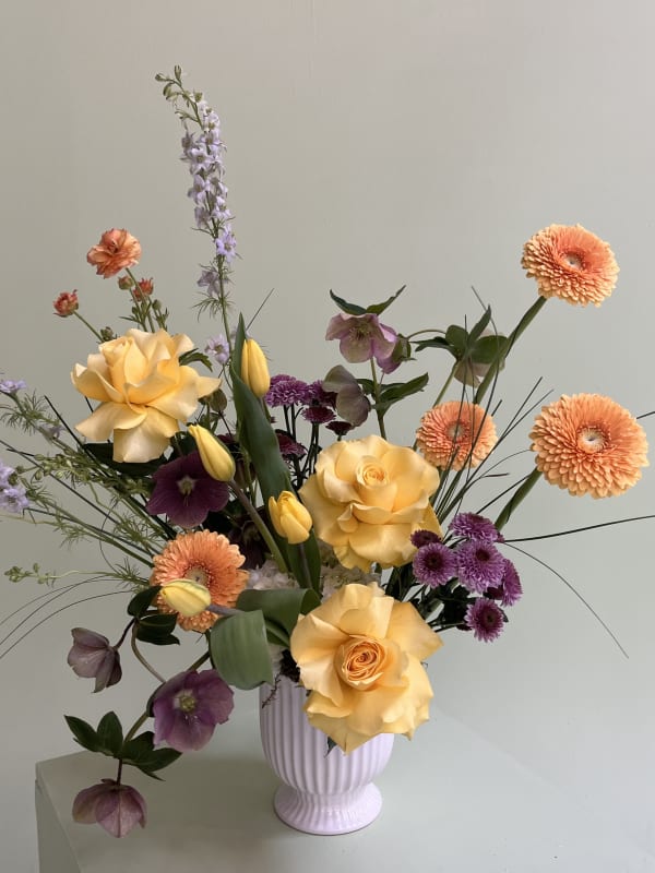 Fresh flowers in a beautifully staged home