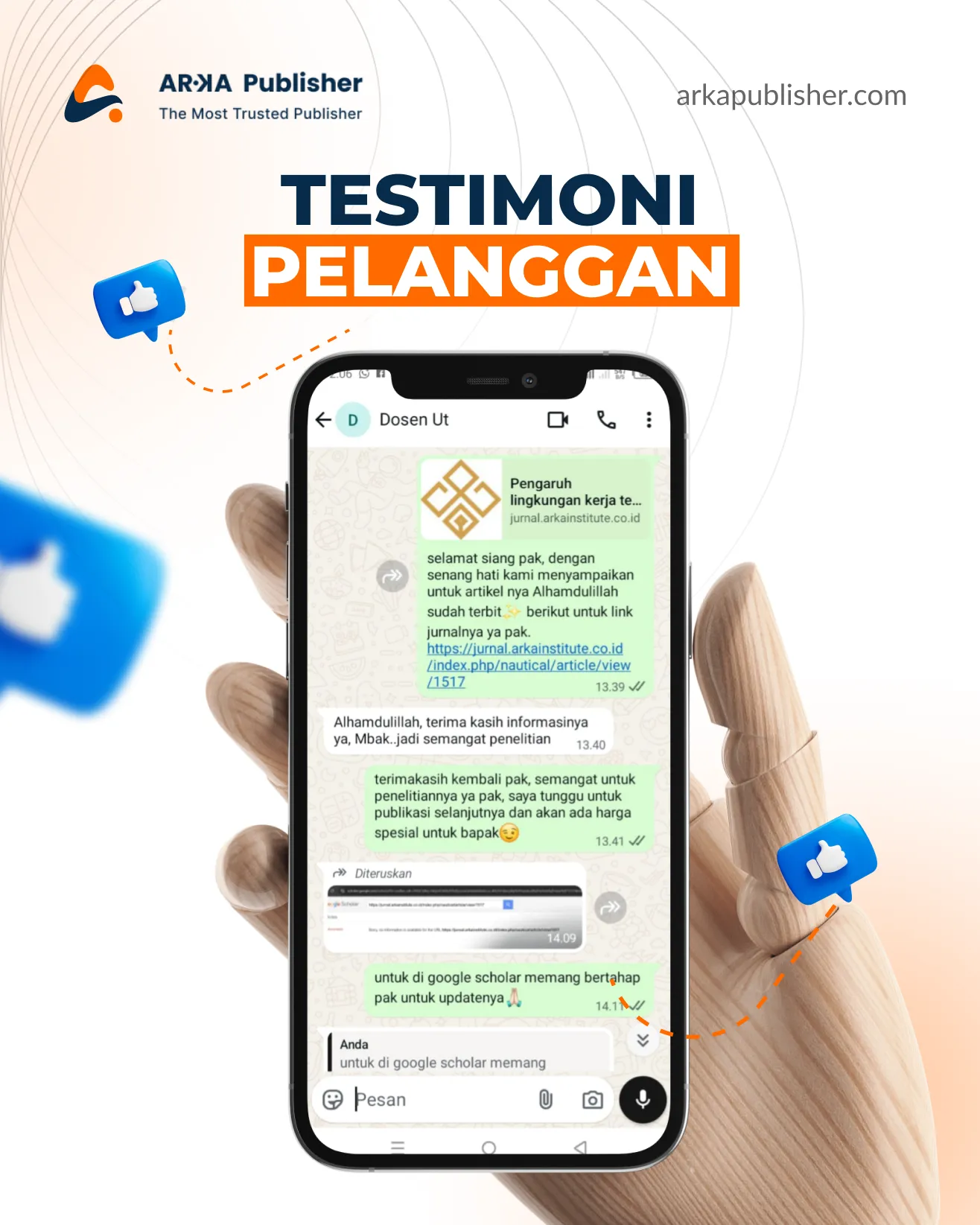 Testimoni Arka Publisher