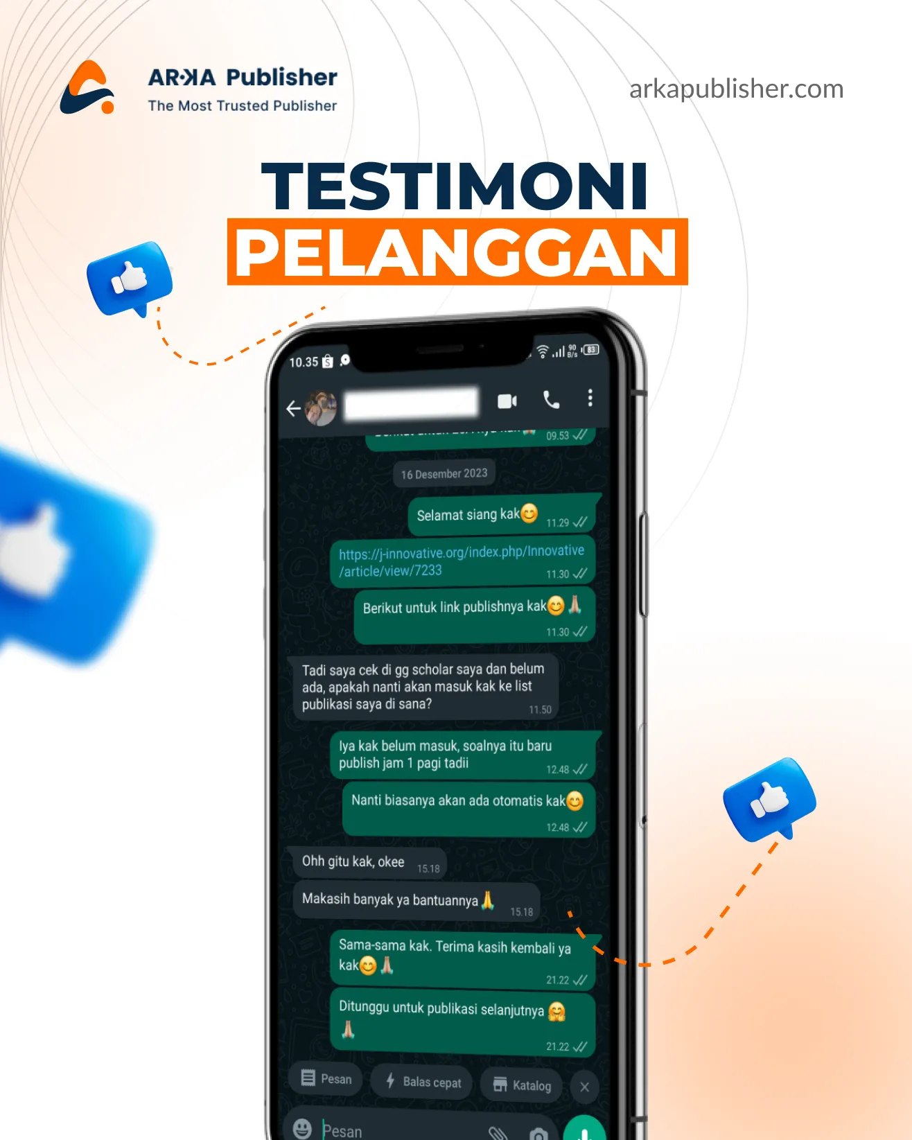 Testimoni Arka Publisher