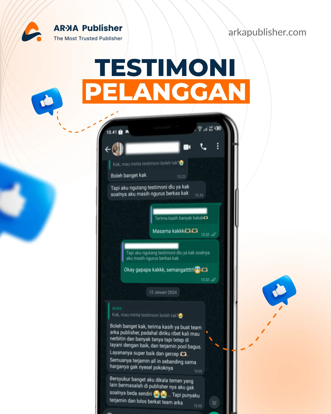 Testimoni Arka Publisher