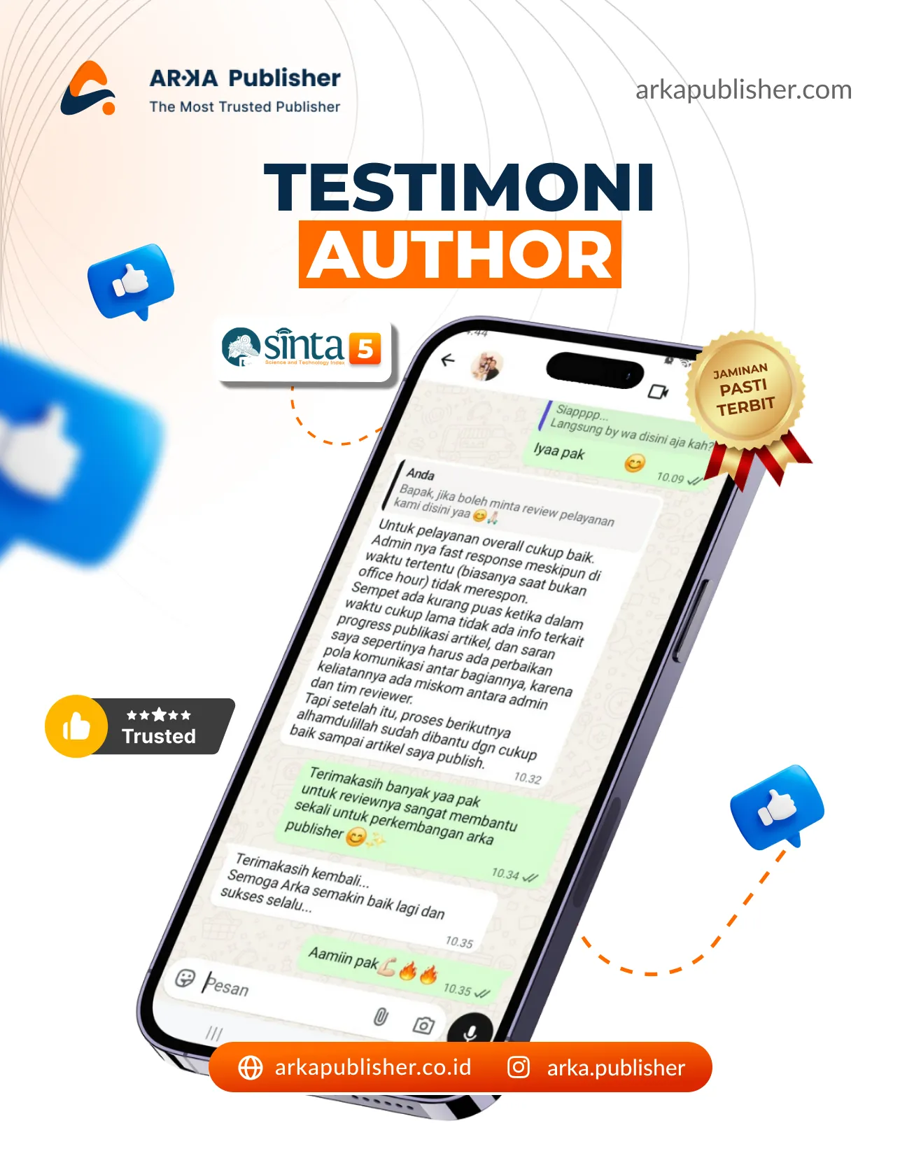 Testimoni Arka Publisher