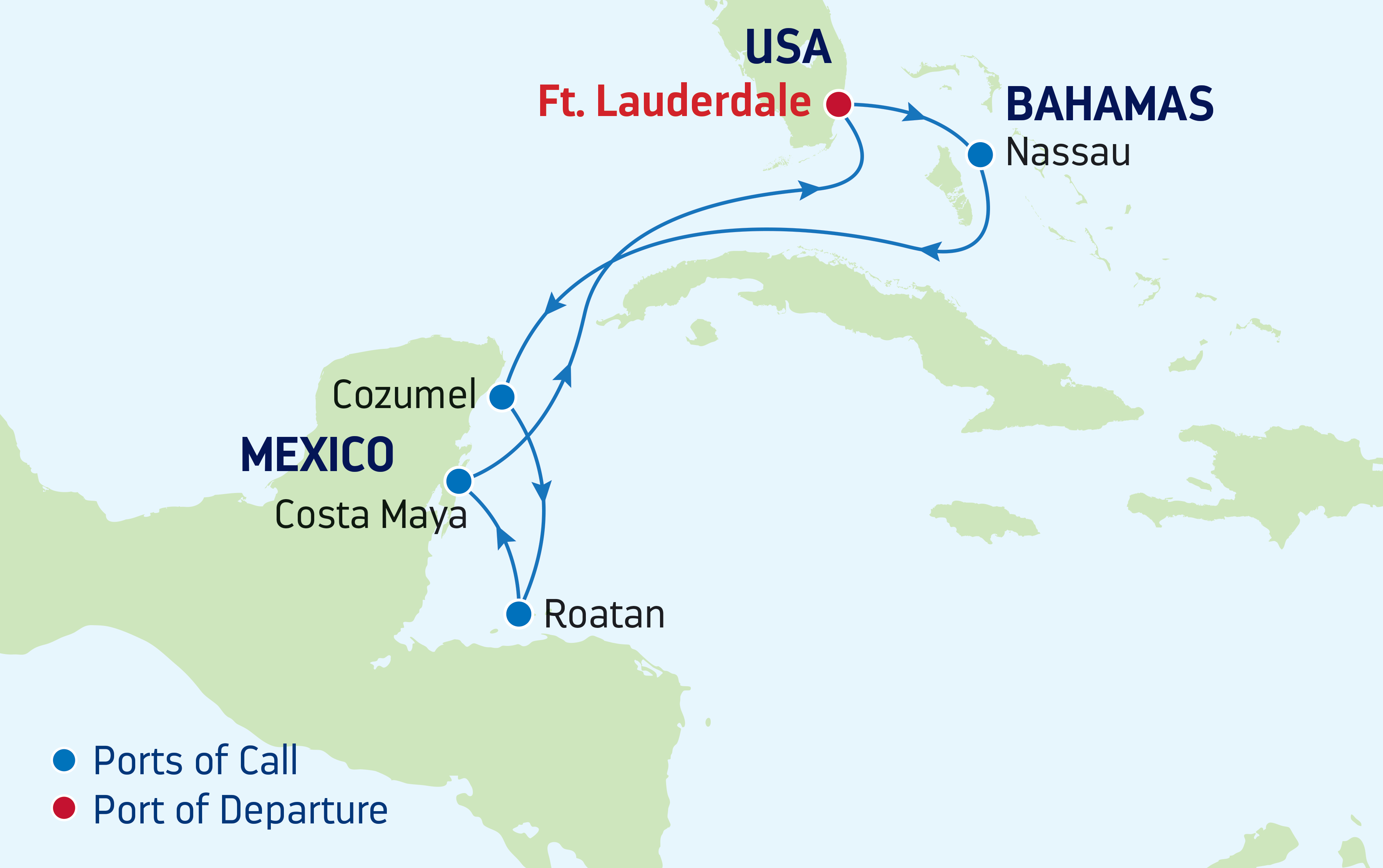 Royal Caribbean Route Maps