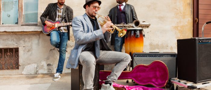 Band of blues musicians
