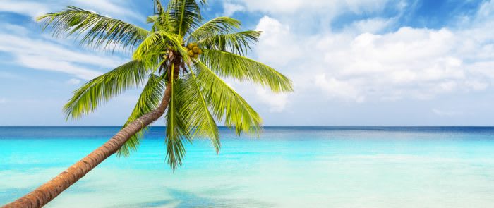 View of nice tropical beach.