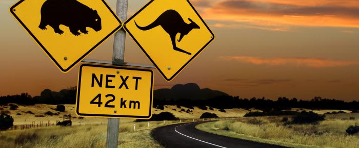 Australian road sign