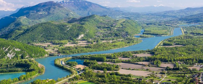 Panoramic view of rural France