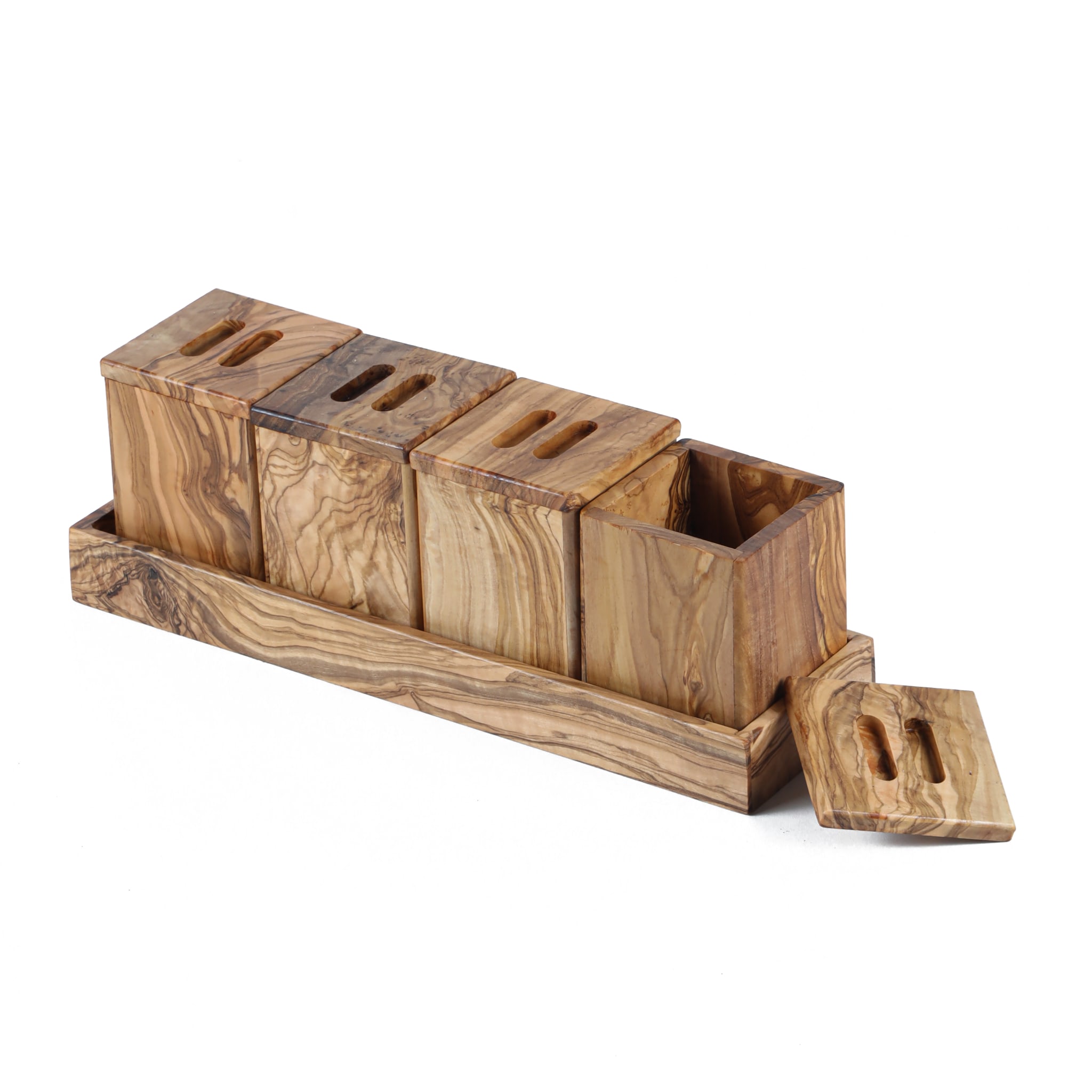 A picture of the product Olive Wood Spice Rack