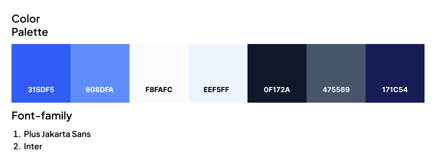 Fonts and Color Palette 