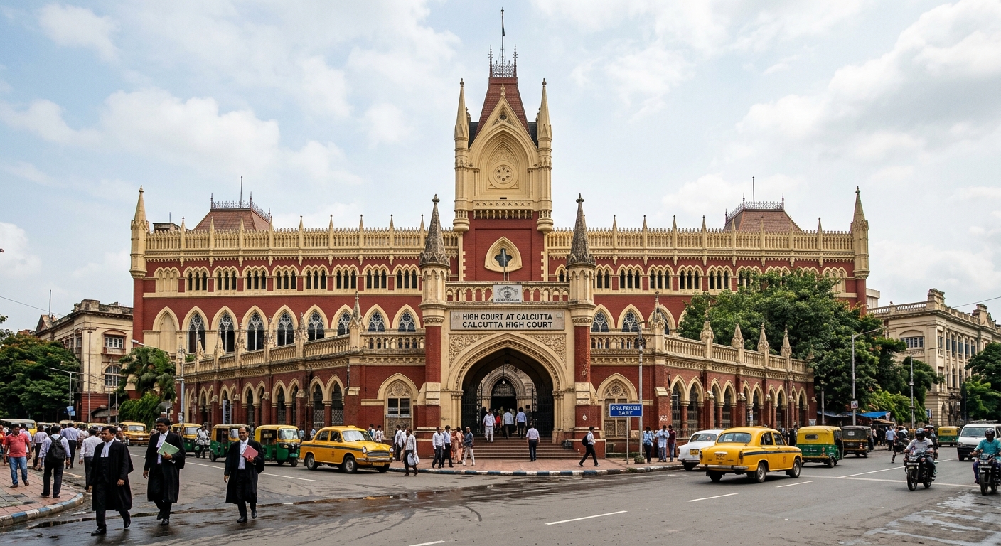 The main building of the Calcutta High Court.