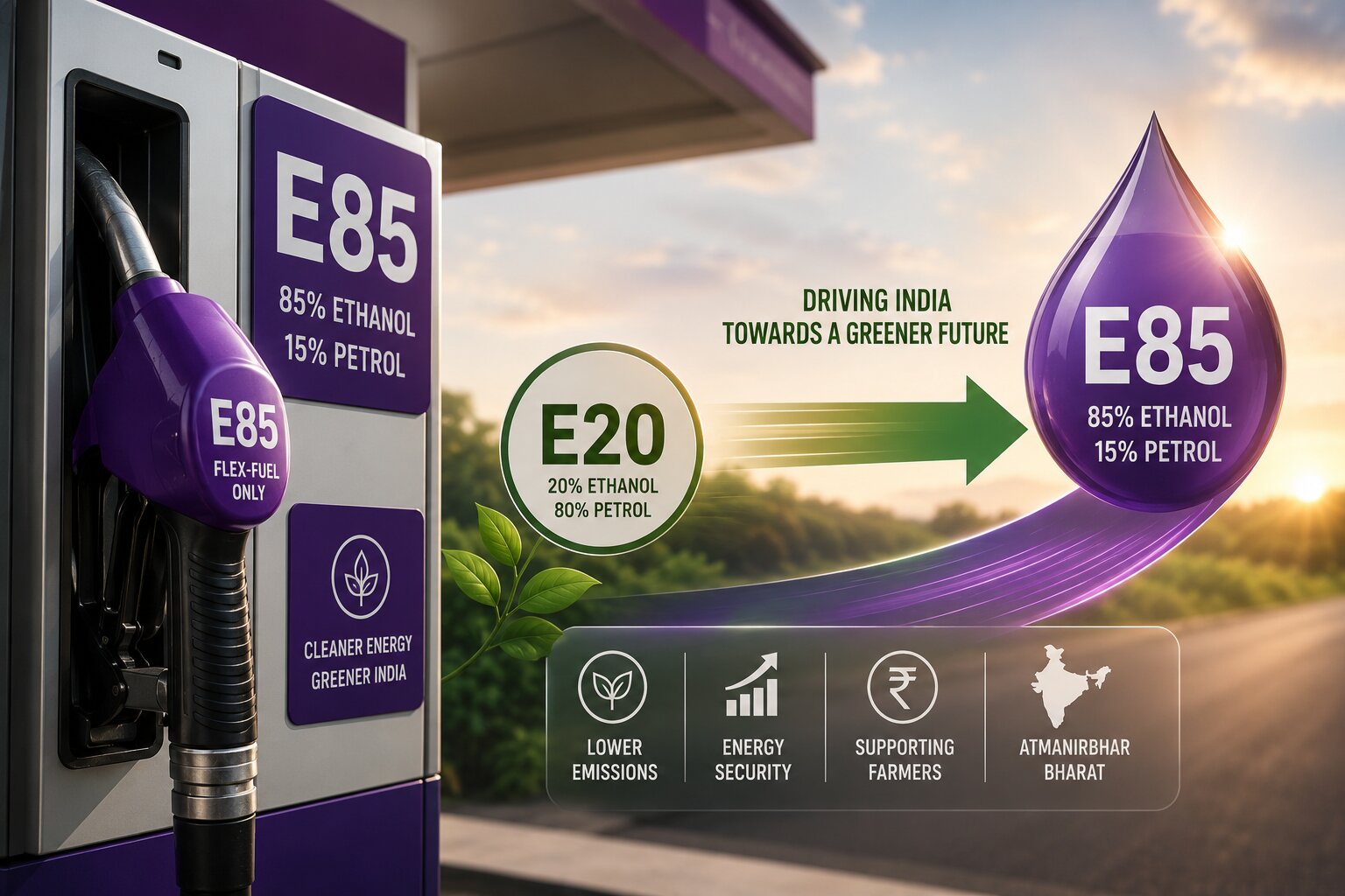 Ethanol fuel transition for a greener India