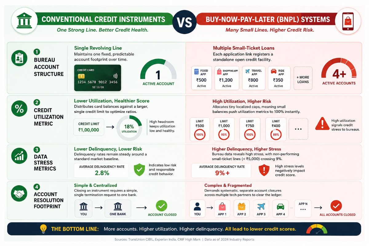 Credit instruments vs BNPL comparison