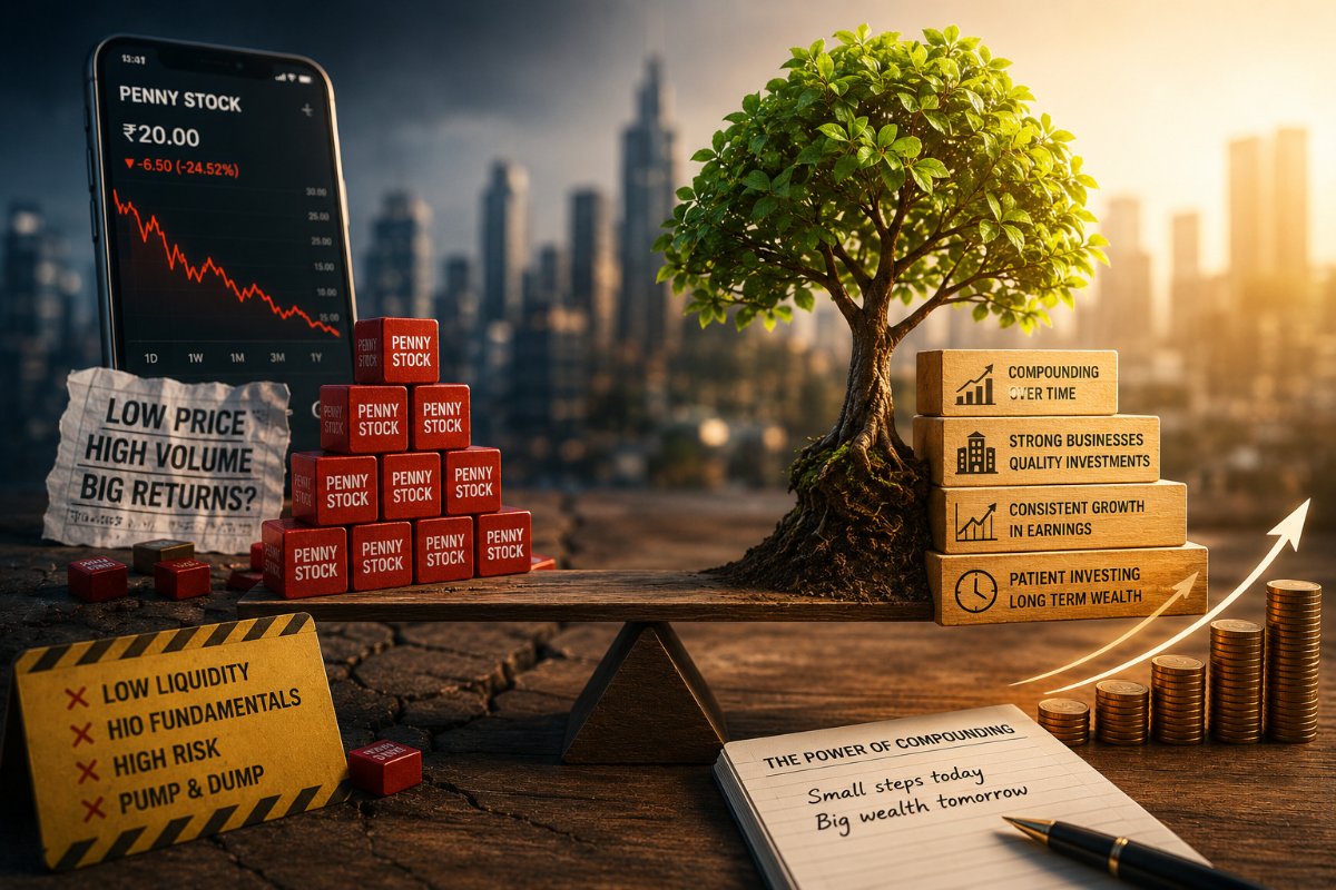 Penny stocks versus compounding growth