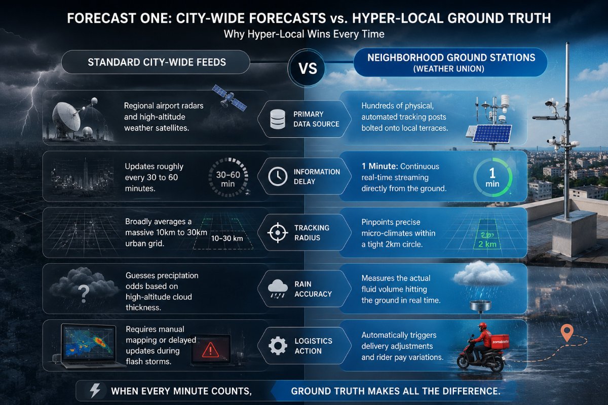 Forecast comparison: city vs neighborhood
