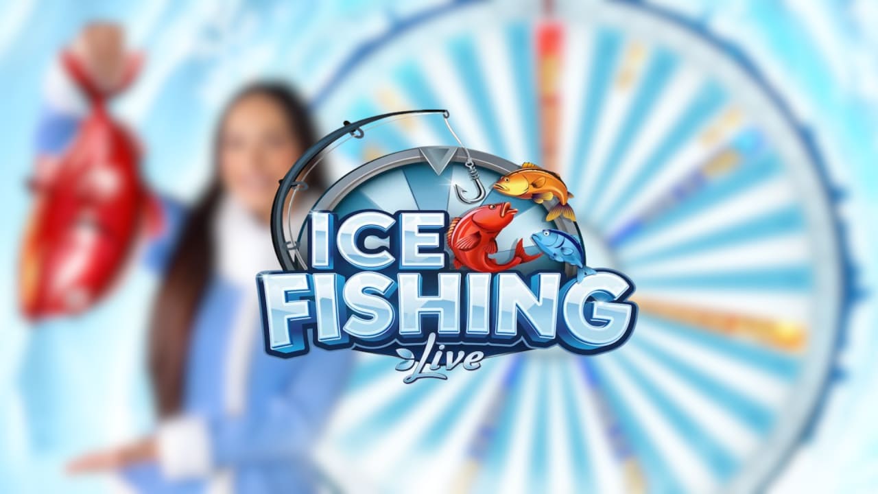 Ice fishing live casino - bannière officielle du jeu en direct