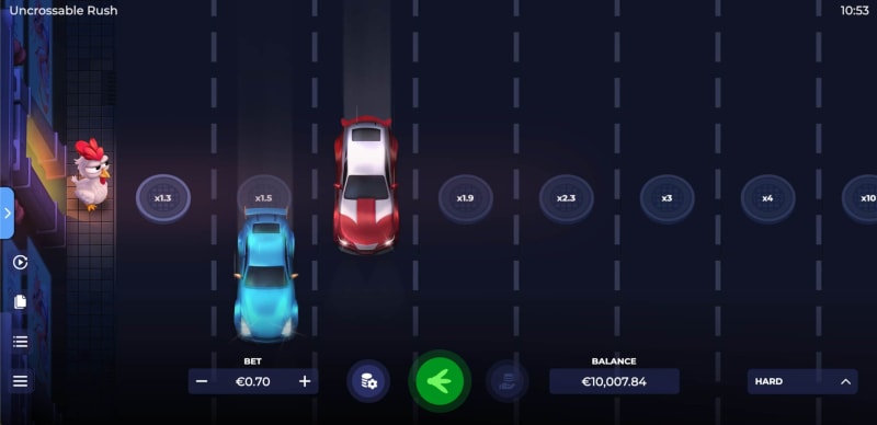Uncrossable Rush Hacksaw — poulet traverse autoroute
