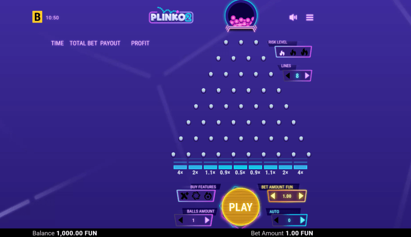 Plinko 2 BGaming — démo gratuite