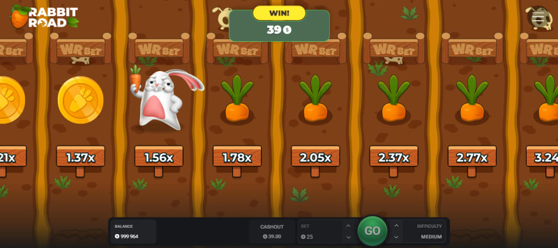 Rabbit Road démo gratuite — version casino mobile