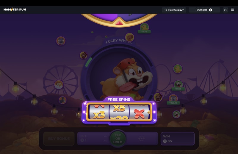 Hamster Run InOut Games — multiplicateur casino