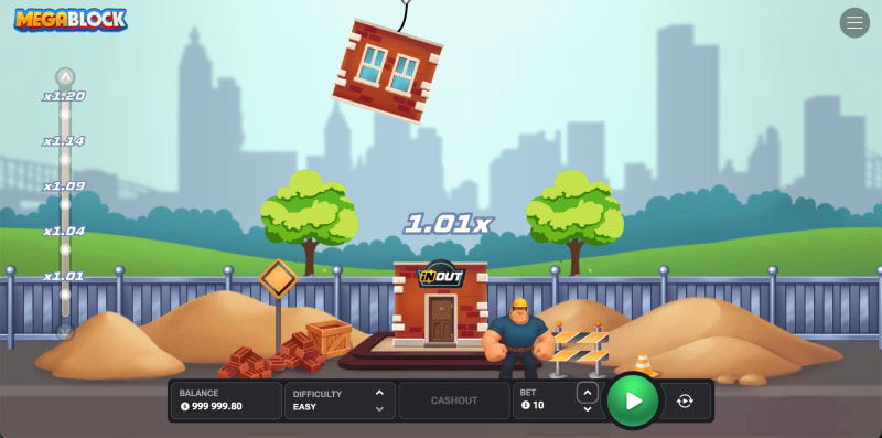 MegaBlock InOut Games — مضاعف الكازينو