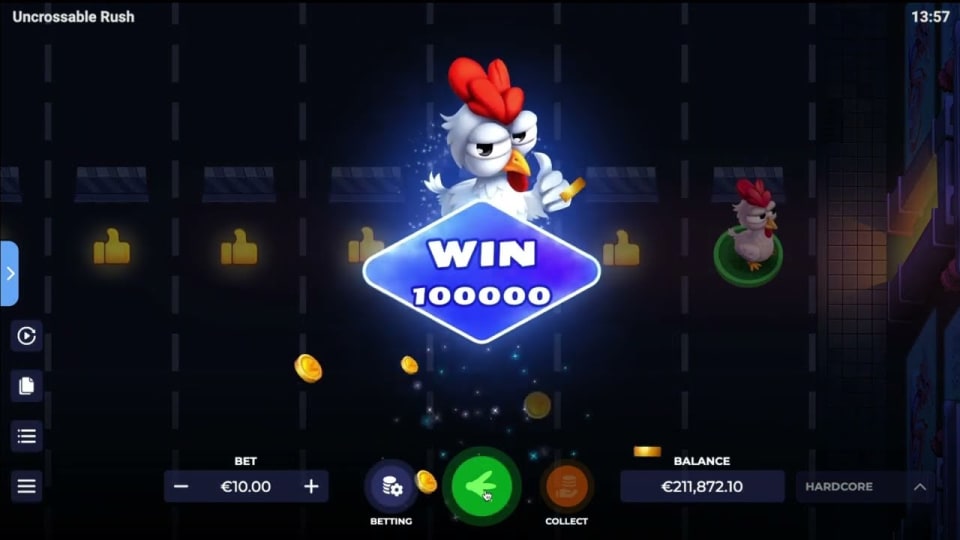 Uncrossable Rush multiplicador máximo nivel Daredevil cashout