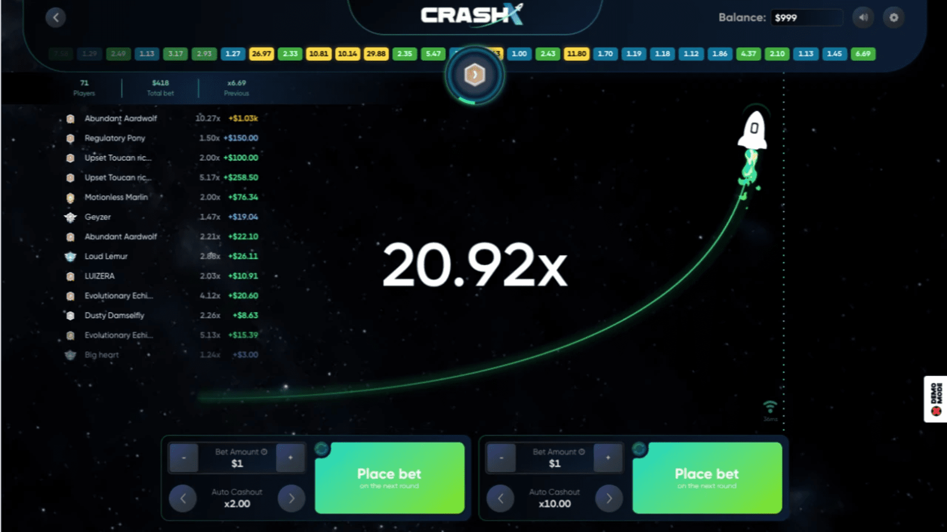 Crash X Turbo Games — démo gratuite mobile