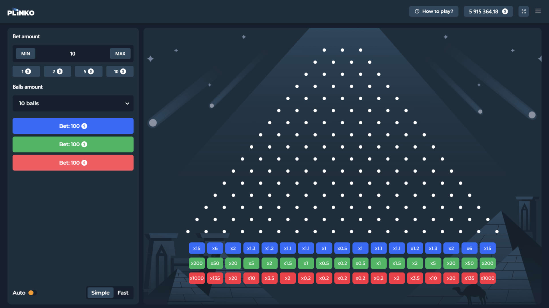 Plinko 1000 InOut Games — gameplay et RTP