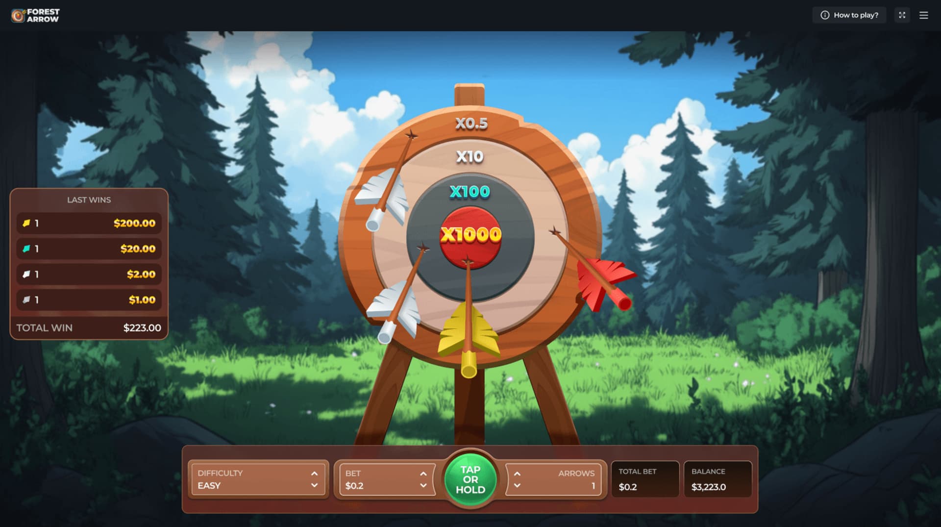 Forest Arrow InOut Games — تجربة مجانية