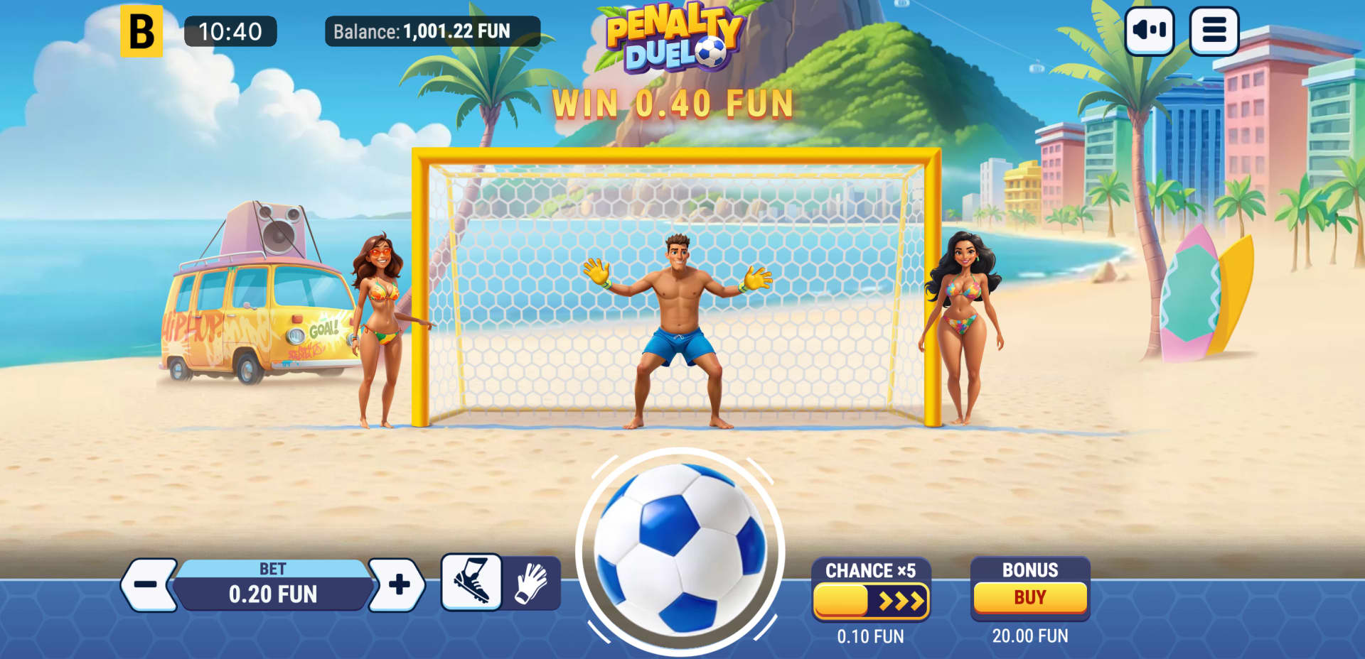 Penalty Duel BGaming — démo gratuite mini-jeu casino