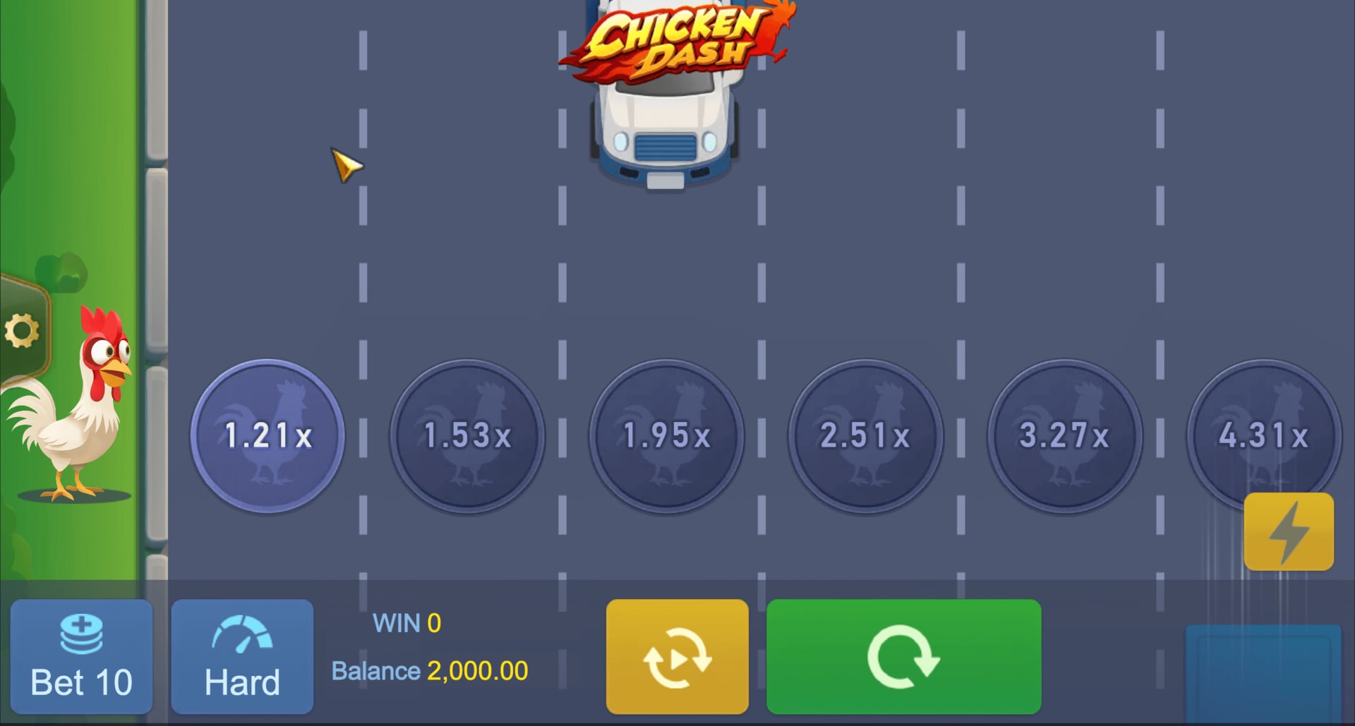 Chicken Dash 10000 TaDaGaming — multiplicateur casino en ligne