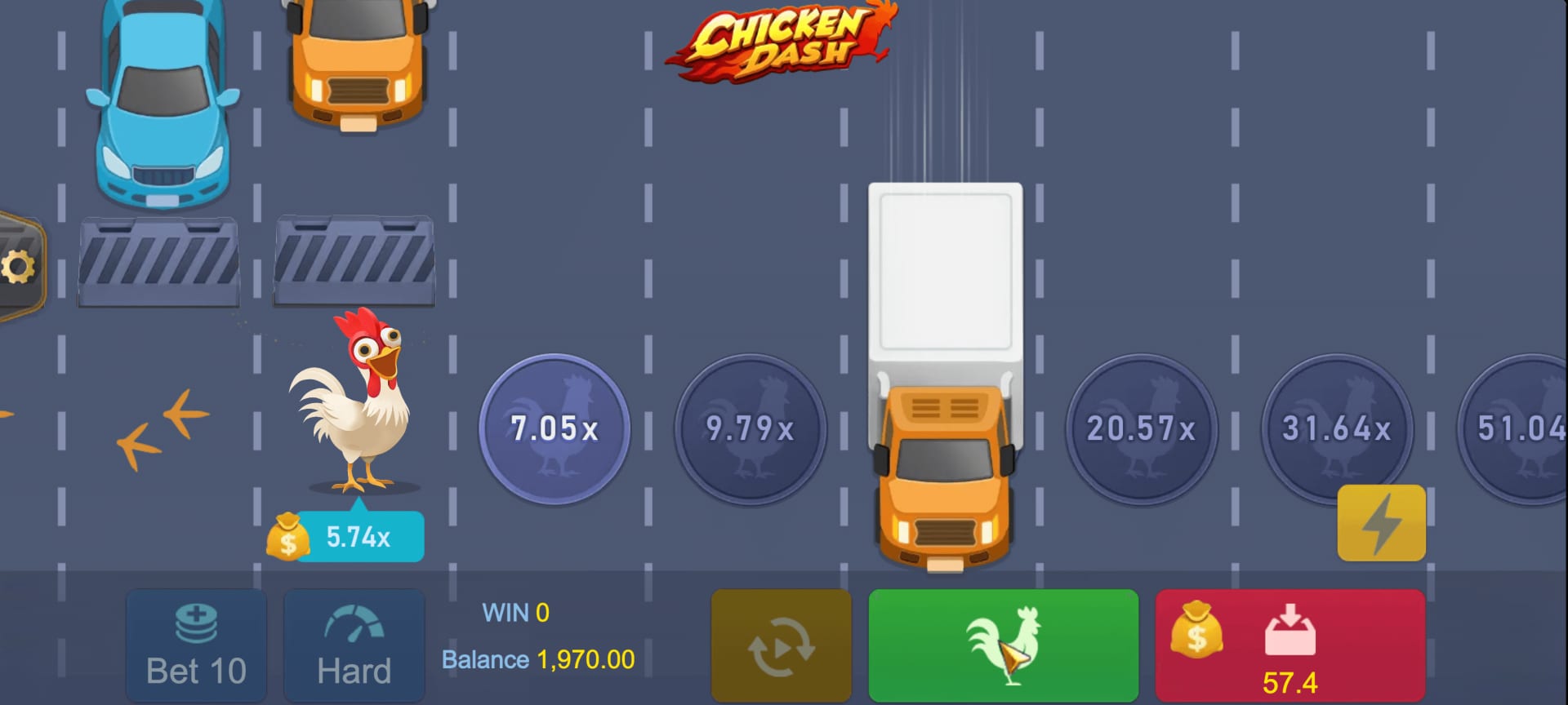 Chicken Dash 10000 TaDaGaming — démo gratuite mobile