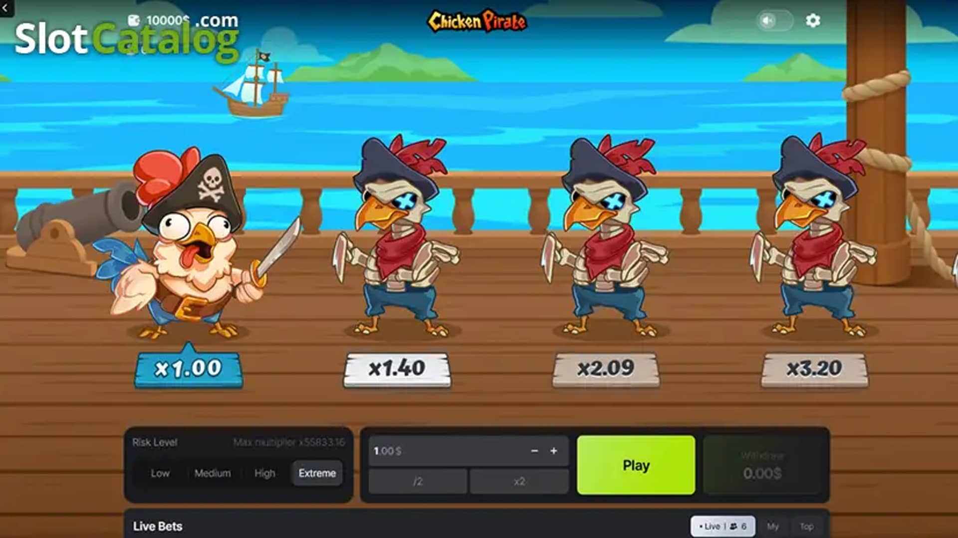 Chicken Pirate Route démo — version mobile gratuite