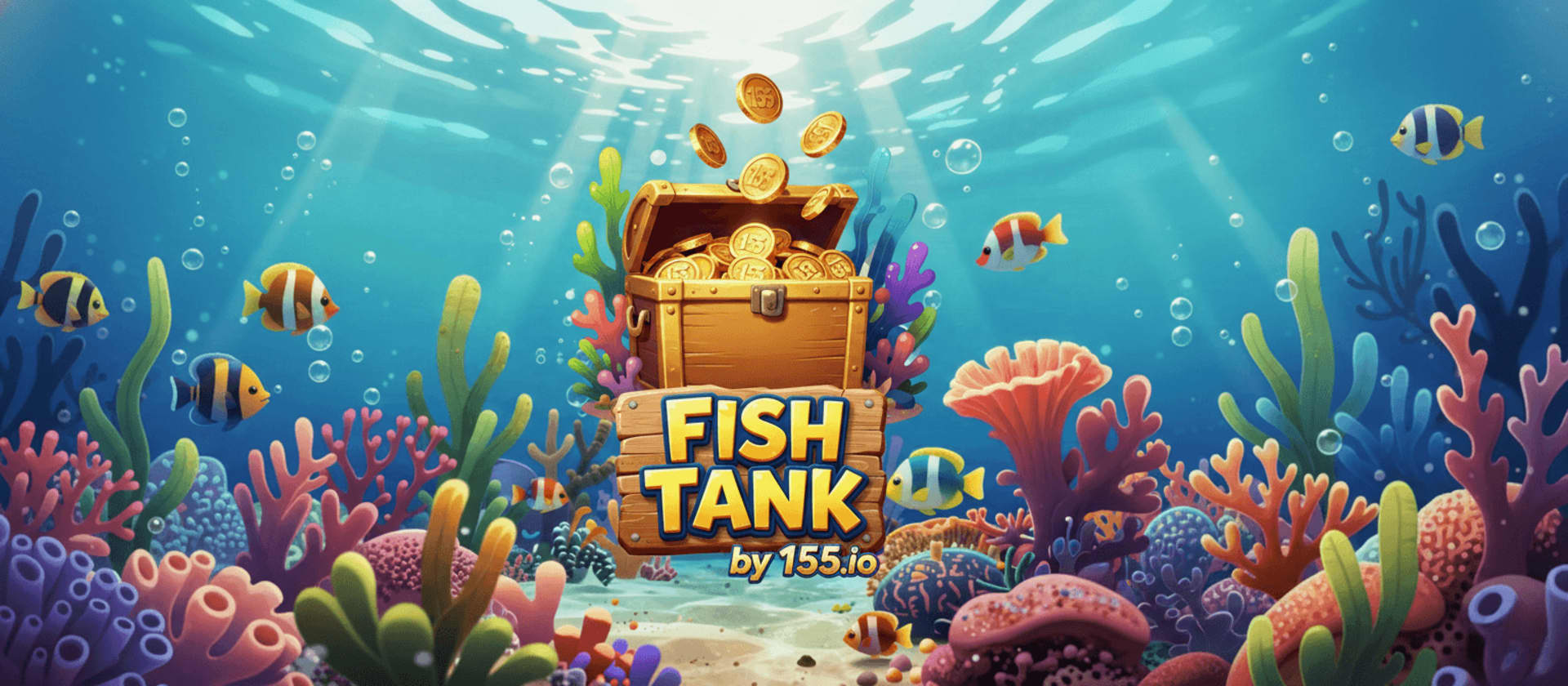 Fish Tank 155.io — démo gratuite mobile