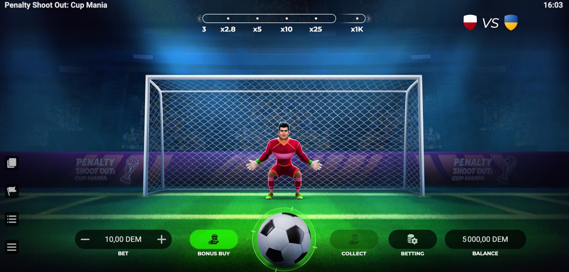 Penalty Shoot Out Cup Mania — coupe foot crash game