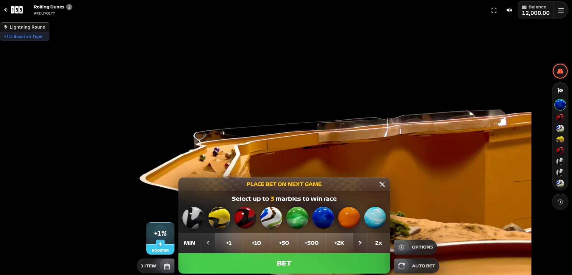 Rolling Dunes 155.io — gameplay et RTP