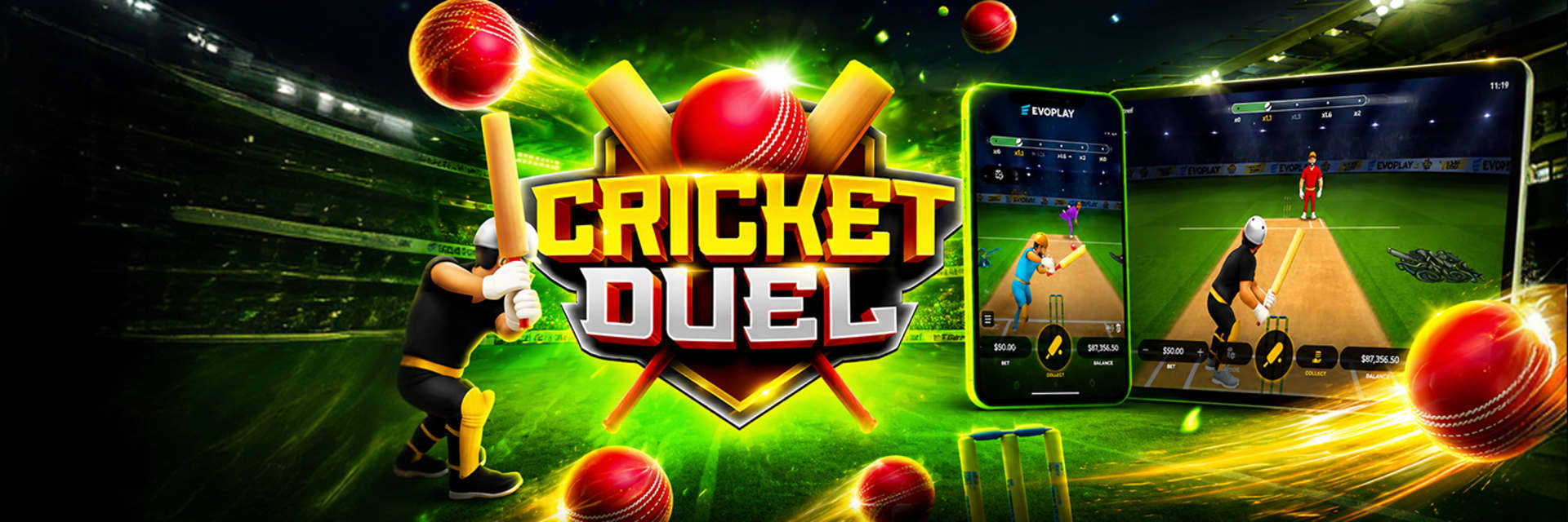Cricket Duel Evoplay — bannière