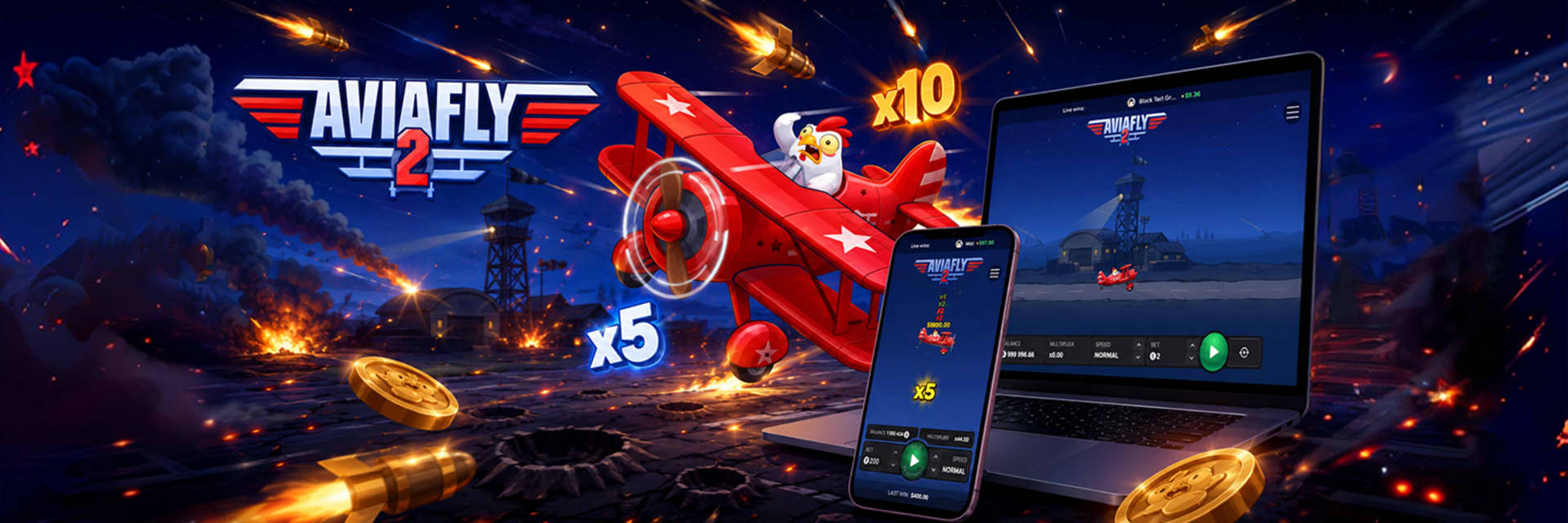 Aviafly 2 InOut Games — bannière