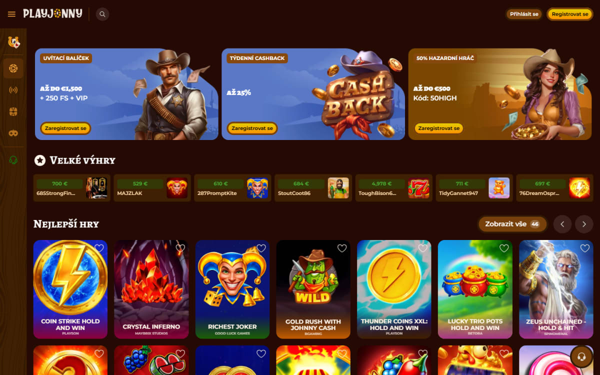 PlayJonny online kasino recenze