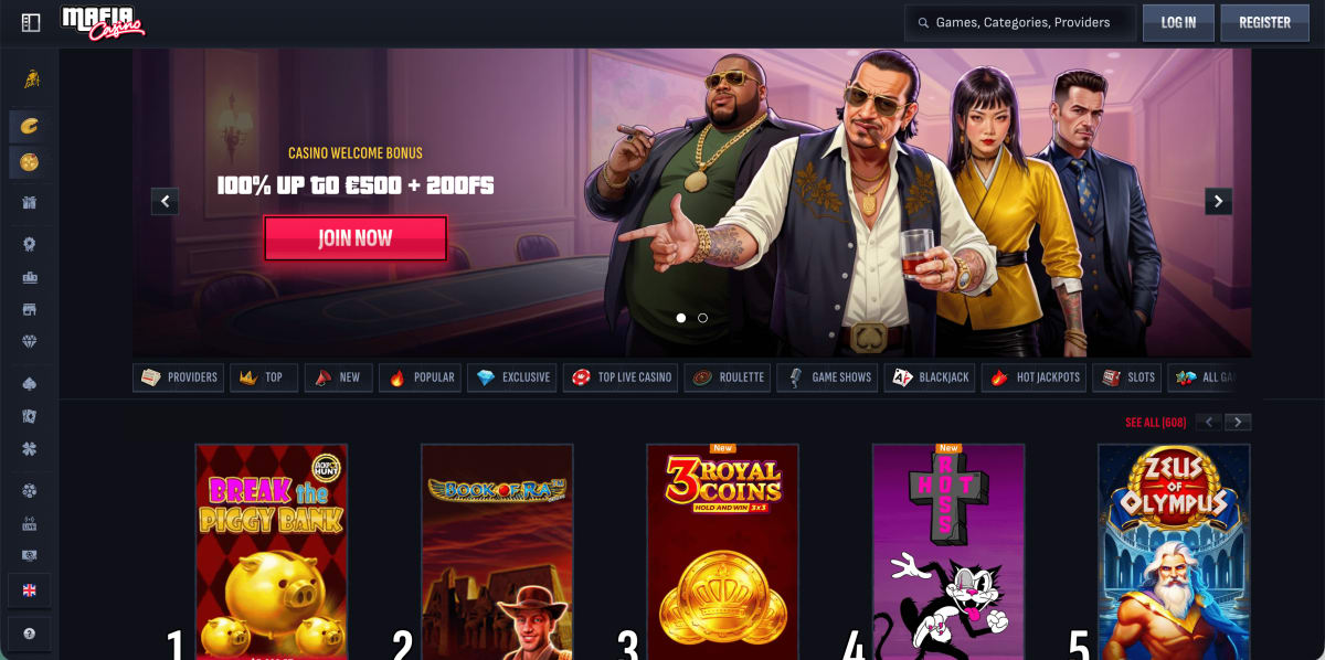 Mafia Casino online kasino recenze