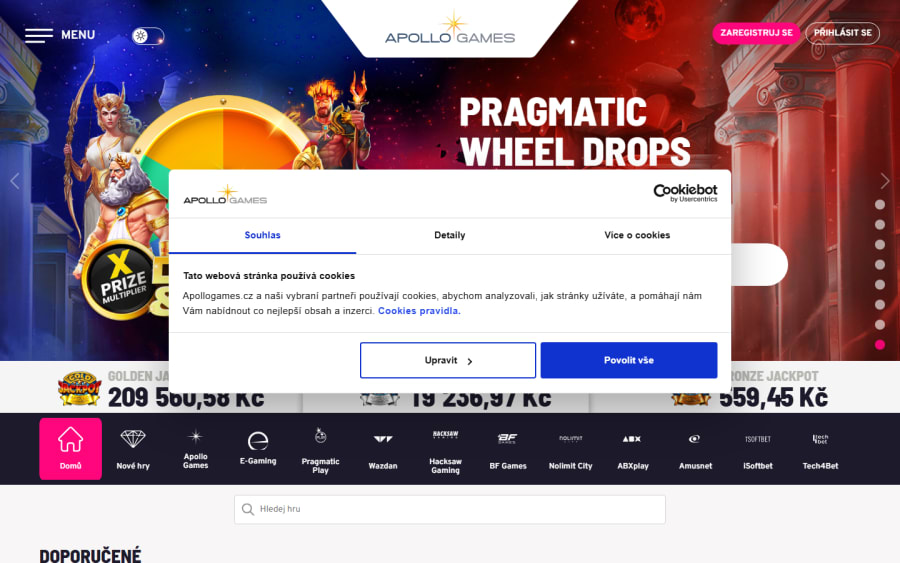 Apollo Casino online kasino recenze