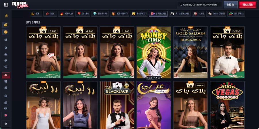 Mafia Casino live kasino se zivym krupierem