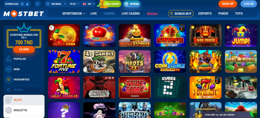 Mostbet vyherni automaty online